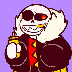 Underfell Sans (Sans AUs, art mine)