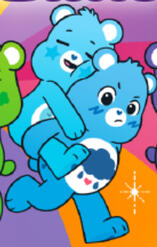 Grumpy Bear and Bedtime Bear (Care Bears) (I mean Grumpy’s a kin but whatever)