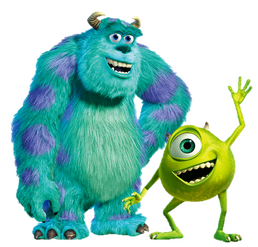 Mike Wazowski and James P. Sullivan (Monsters, Inc.)